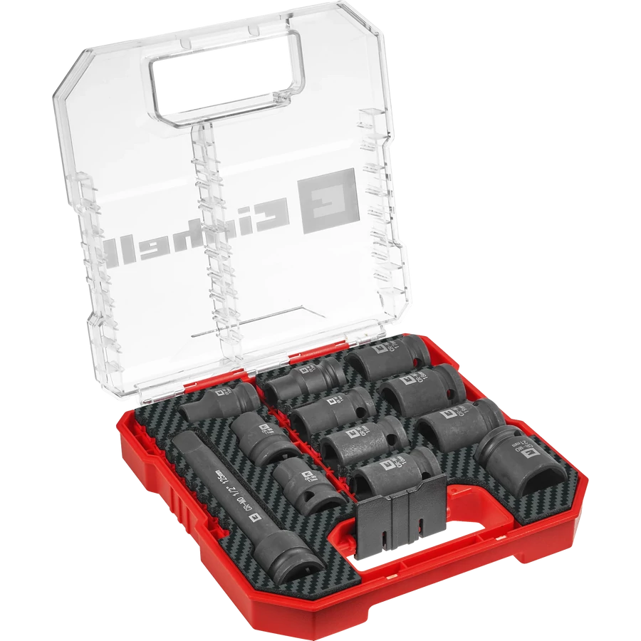Set Bussole Impact 12 Pezzi EINHELL PROFESSIONAL IMPACT CrMo STEEL 1/2" SOCKET SET
