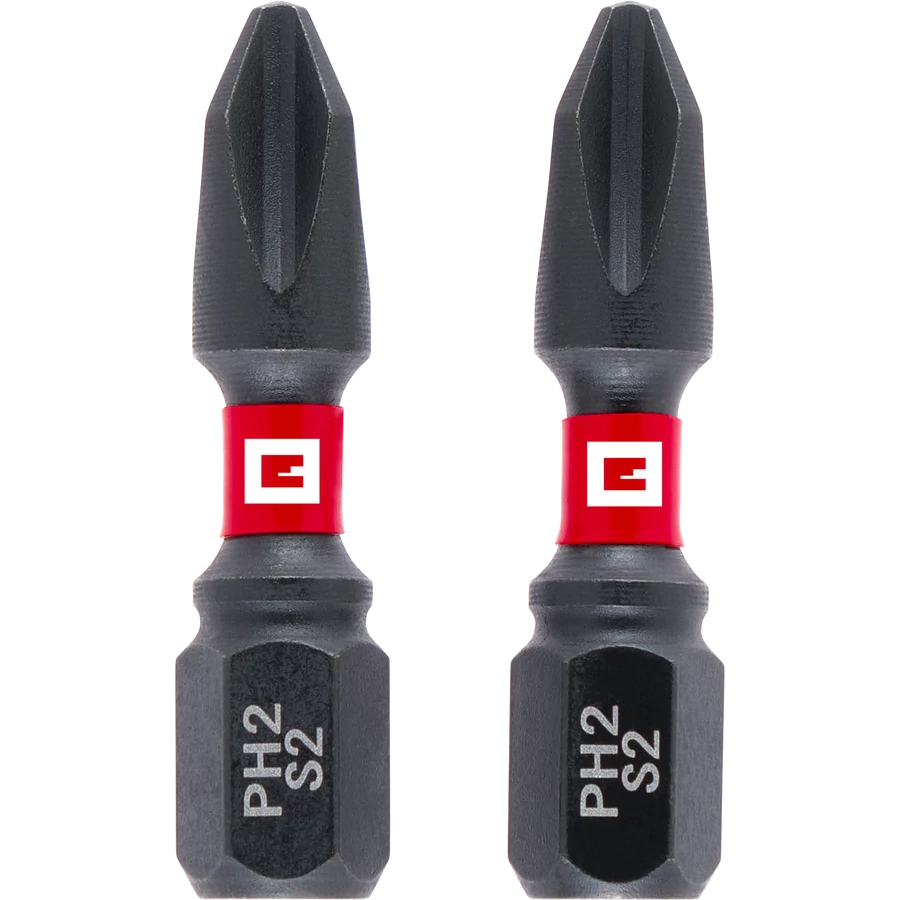 Set 2 Inserti Impact 30 mm EINHELL PROFESSIONAL S2 STEEL IMPACT DOUBLE TORSION BIT PH2