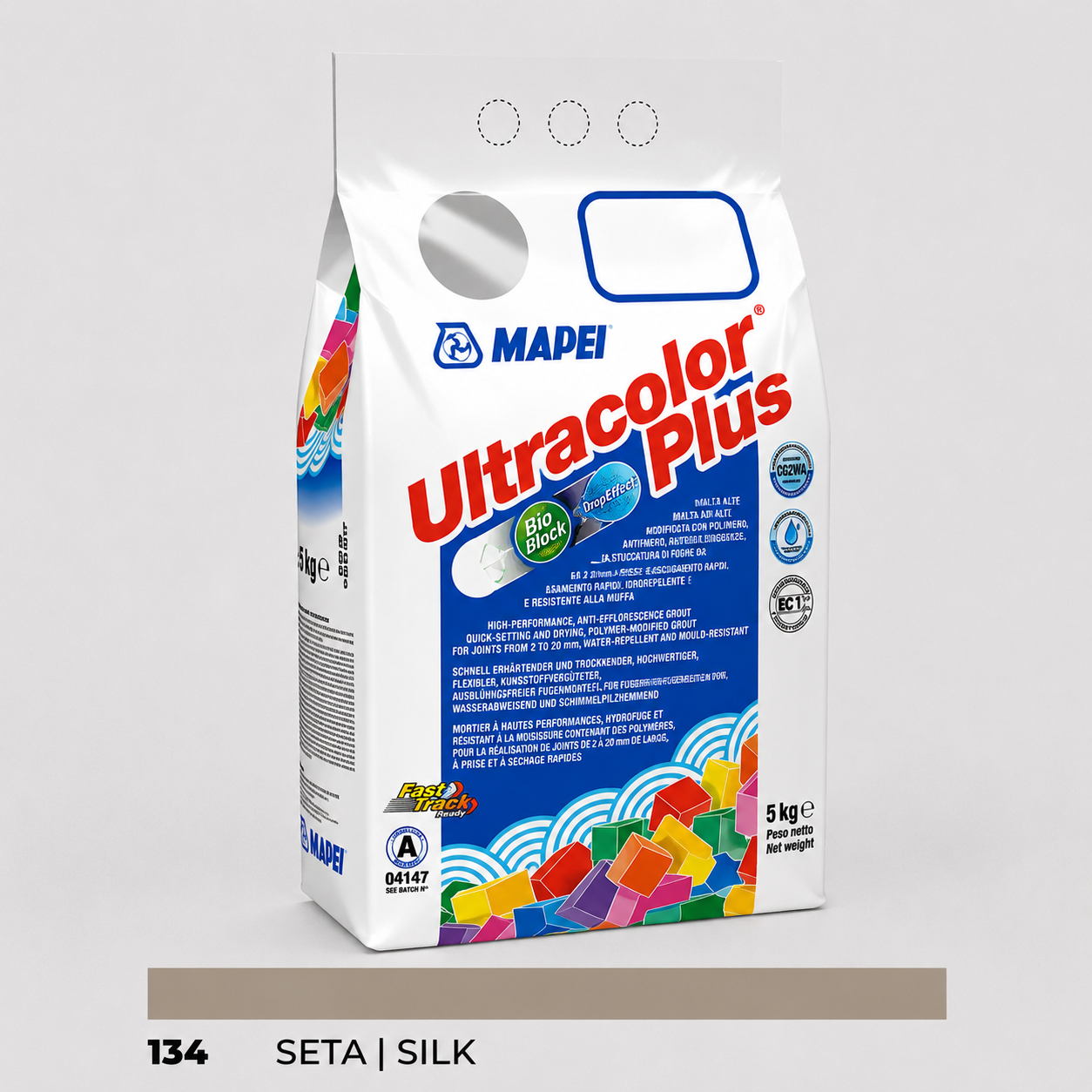 Stucco Cementizio Antimuffa e Idrorepellente ad Alte Prestazioni Mapei Ultracolor Plus – 134 Seta