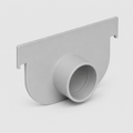 Testata terminale in PVC per canale Pratiko 130 - Altezza 75 mm