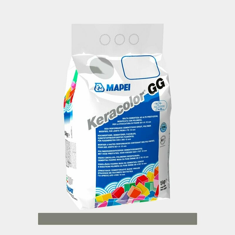 Stucco Cementizio ad Alte Prestazioni per Fughe da 4 a 15 mm Mapei Keracolor GG – 113 Grigio cemento