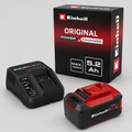 STARTER KIT – Batteria 18V e Caricabatterie Rapido EINHELL 5,2 Ah PXC