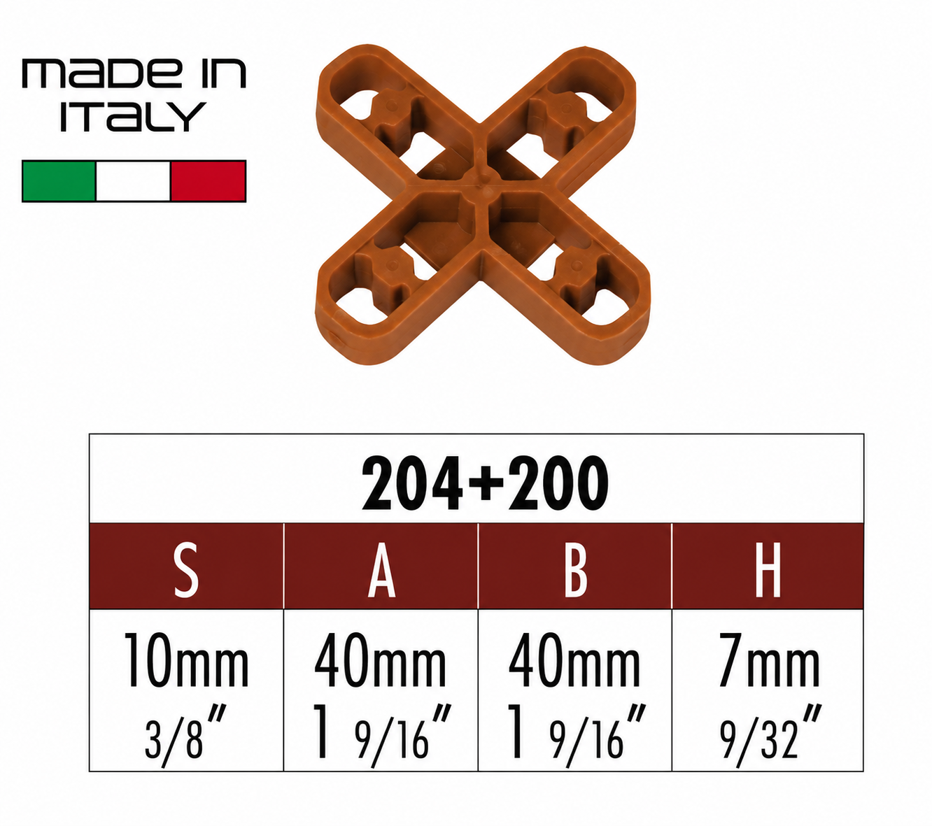 Distanziatori a croce Raimondi fuga 10mm 200 pezzi