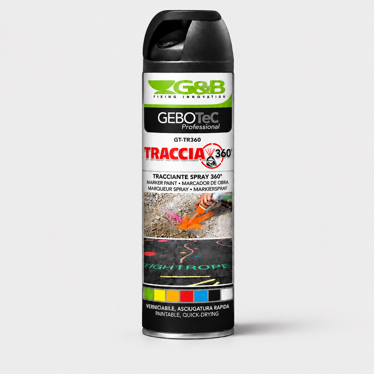Tracciante Spray 360° GEBOTEC TRACCIA GT-TR360 Nero
