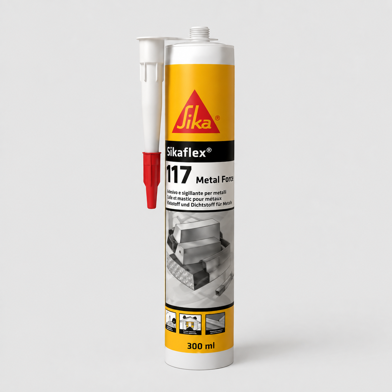 Adesivo sigillante elastico alte prestazioni per metallo Sikaflex®-117 Metal Force Rame