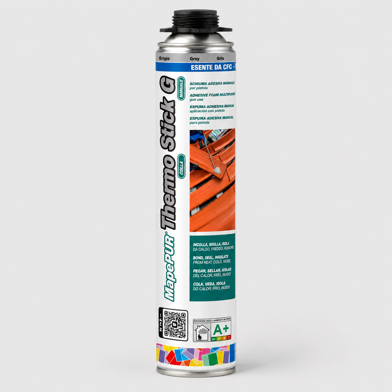 Schiuma adesiva autoespandente per Pistola da 750 ml Mapei Mapepur Thermo Stick G
