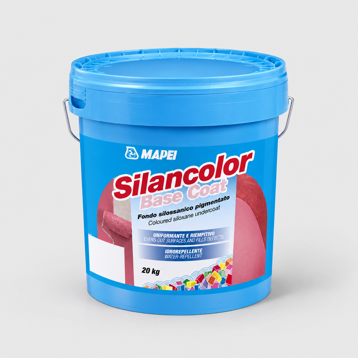 Fondo Silossanico Pigmentato Silancolor Base Coat Mapei 20 kg