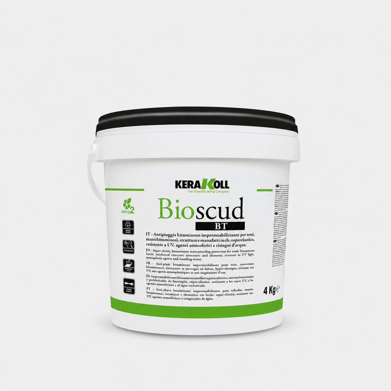 Membrana liquida impermeabilizzante bituminosa Bioscud BT 5Kg