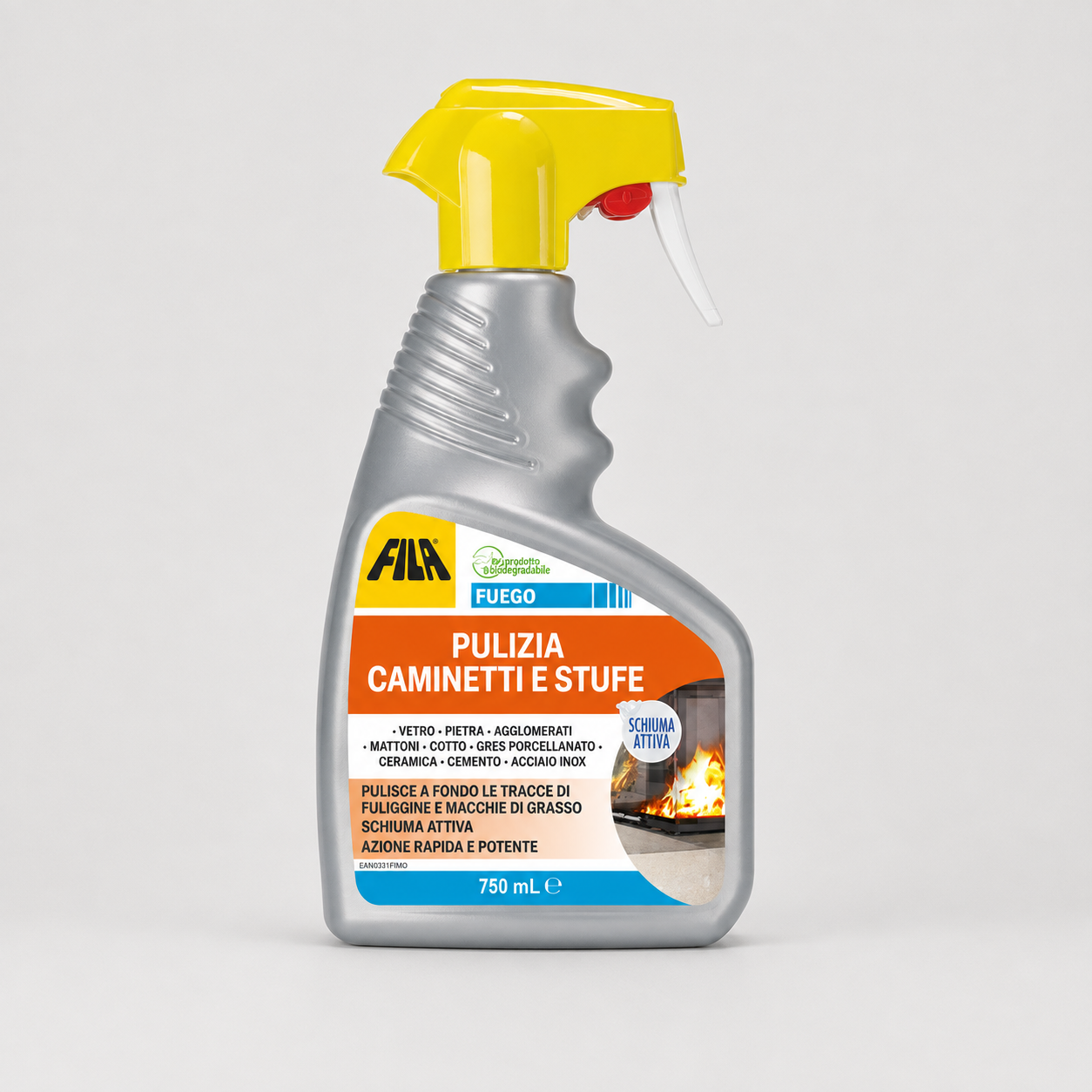 Detergente per Pulizia Caminetti e Stufe Fila Fuego 750ml