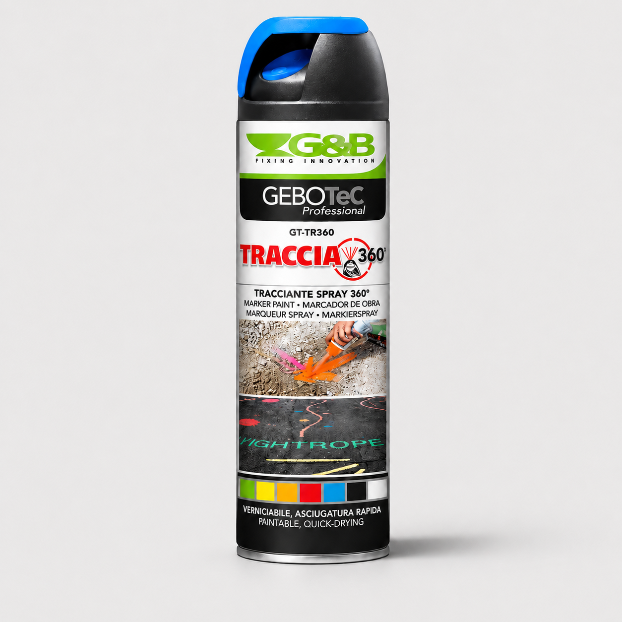 Tracciante Spray 360° GEBOTEC TRACCIA GT-TR360 Blu fluorescente
