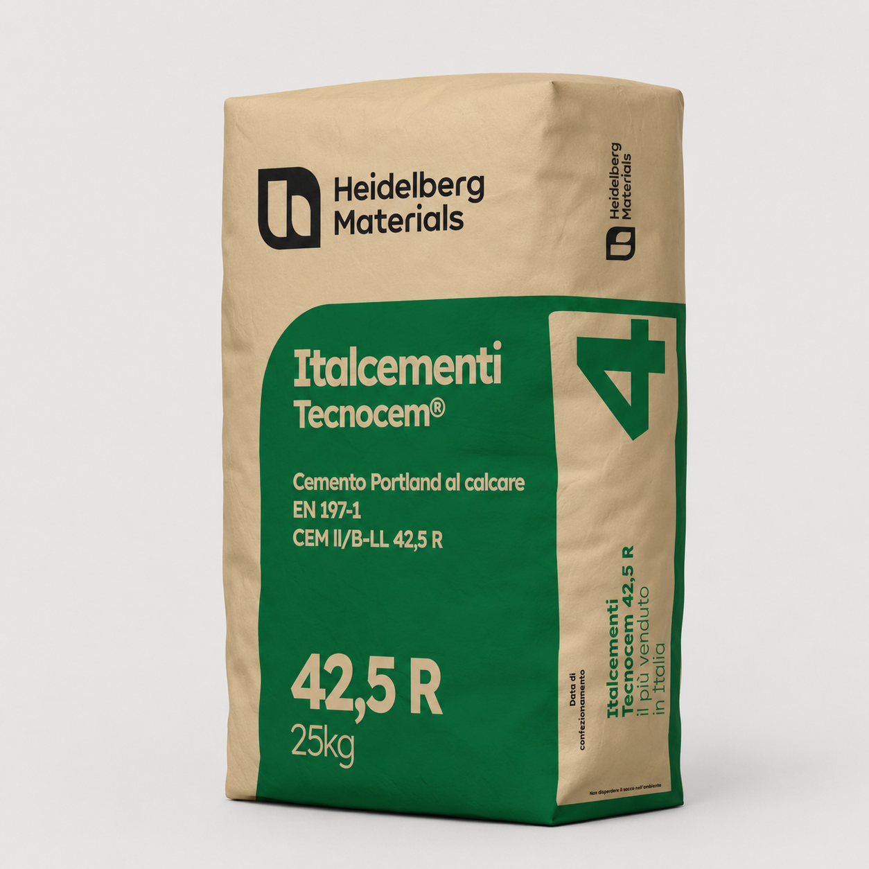 Cemento Portland al Calcare CEM II/A-LL 42,5 R Tecnocem 42,5 R Heidelberg Materials (RITIRO IN NEGOZIO)