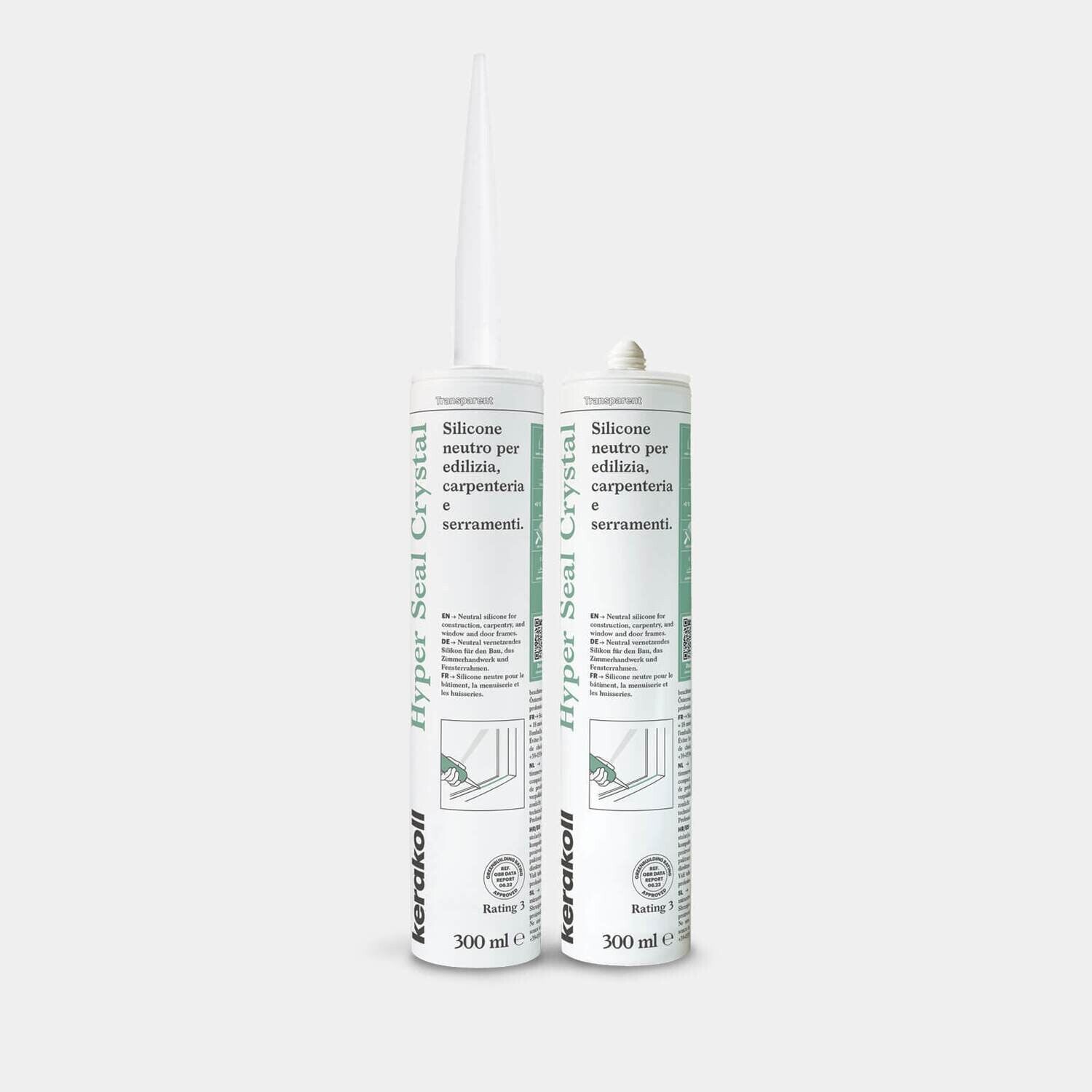 Silicone Neutro per Edilizia e Serramenti Kerakoll Hyper Seal trasparente