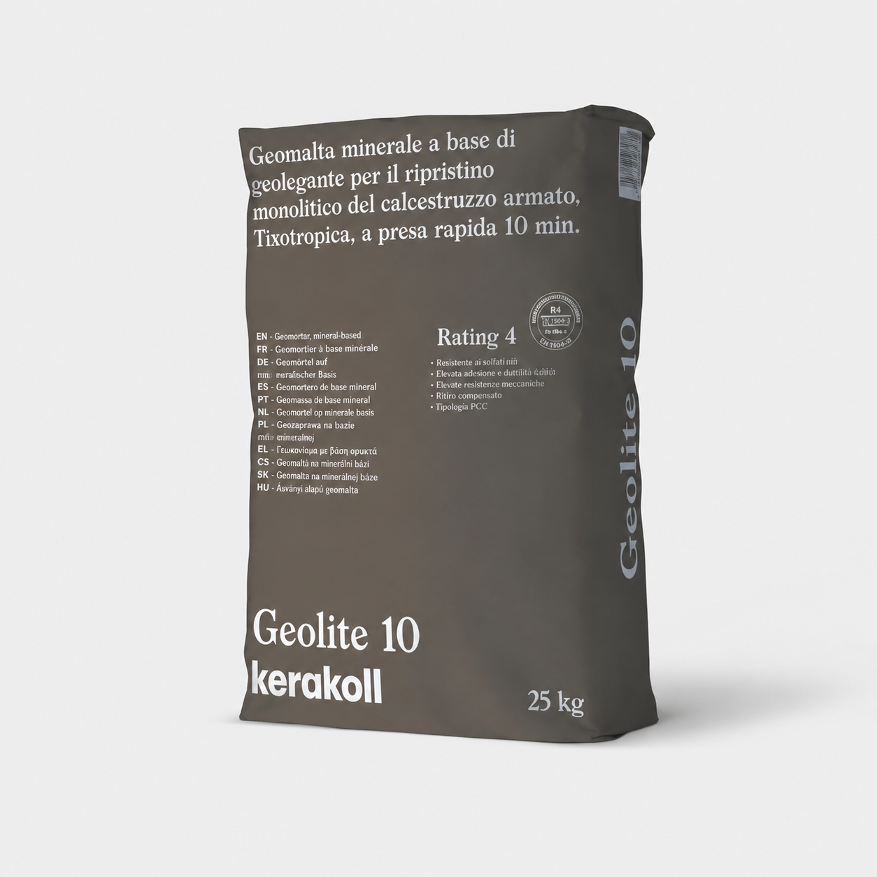 Geomalta Minerale Tissotropica per Ripristino del Calcestruzzo Kerakoll Geolite 10 25Kg