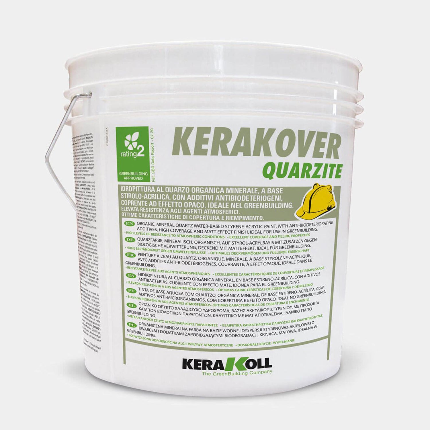 Idropittura al quarzo superlavabile per interni ed esterni Kerakover Quarzite 14Litri