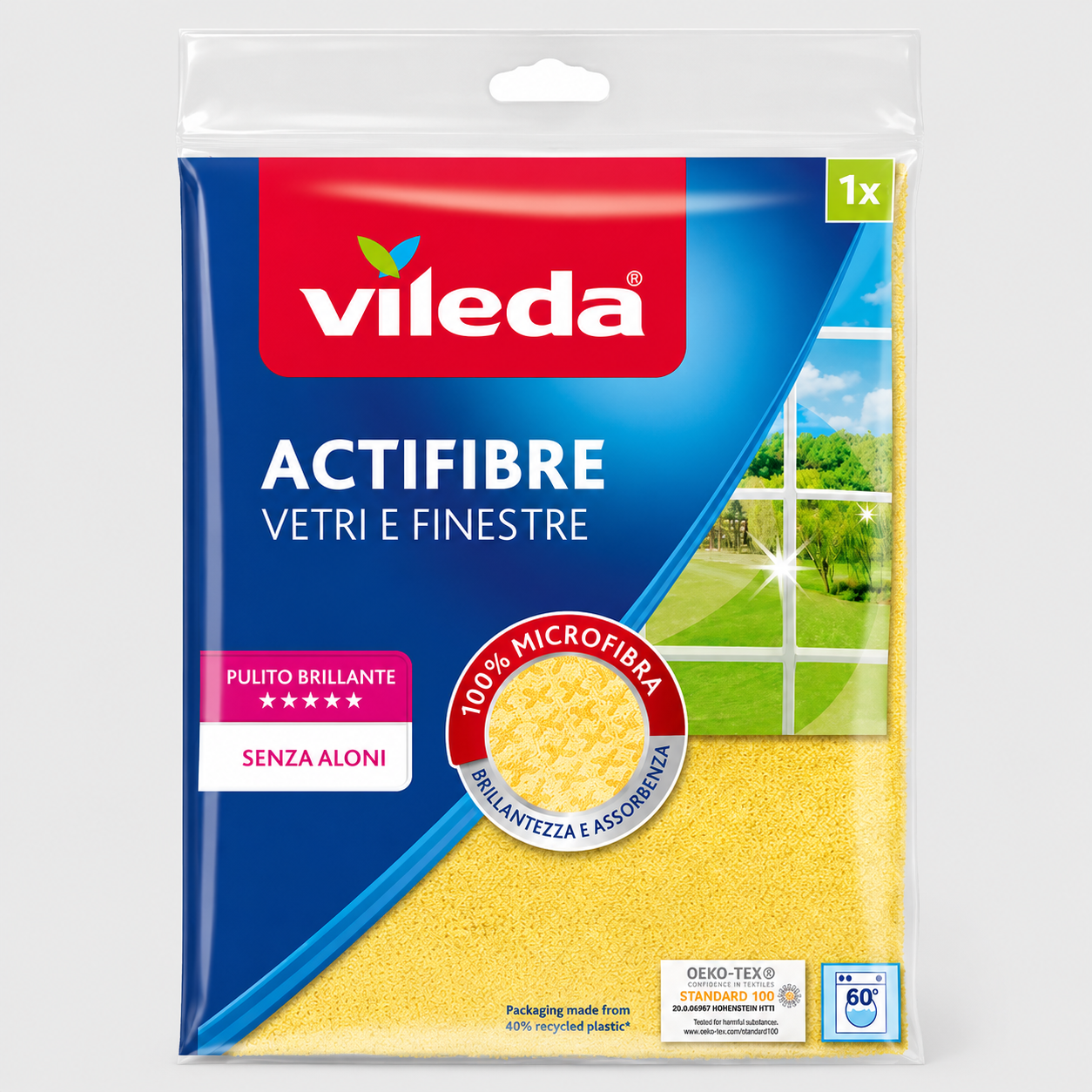 Panno per vetri Vileda Activefibre