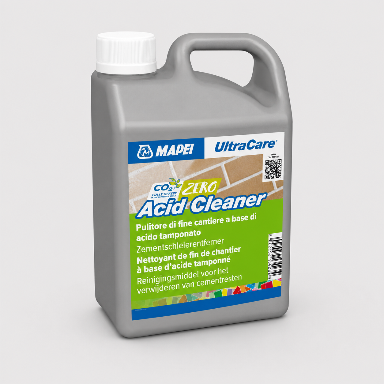 Pulitore Acido Concentrato per Residui Cementizi e Fine Posa Mapei UltraCare Acid Cleaner 1Litro