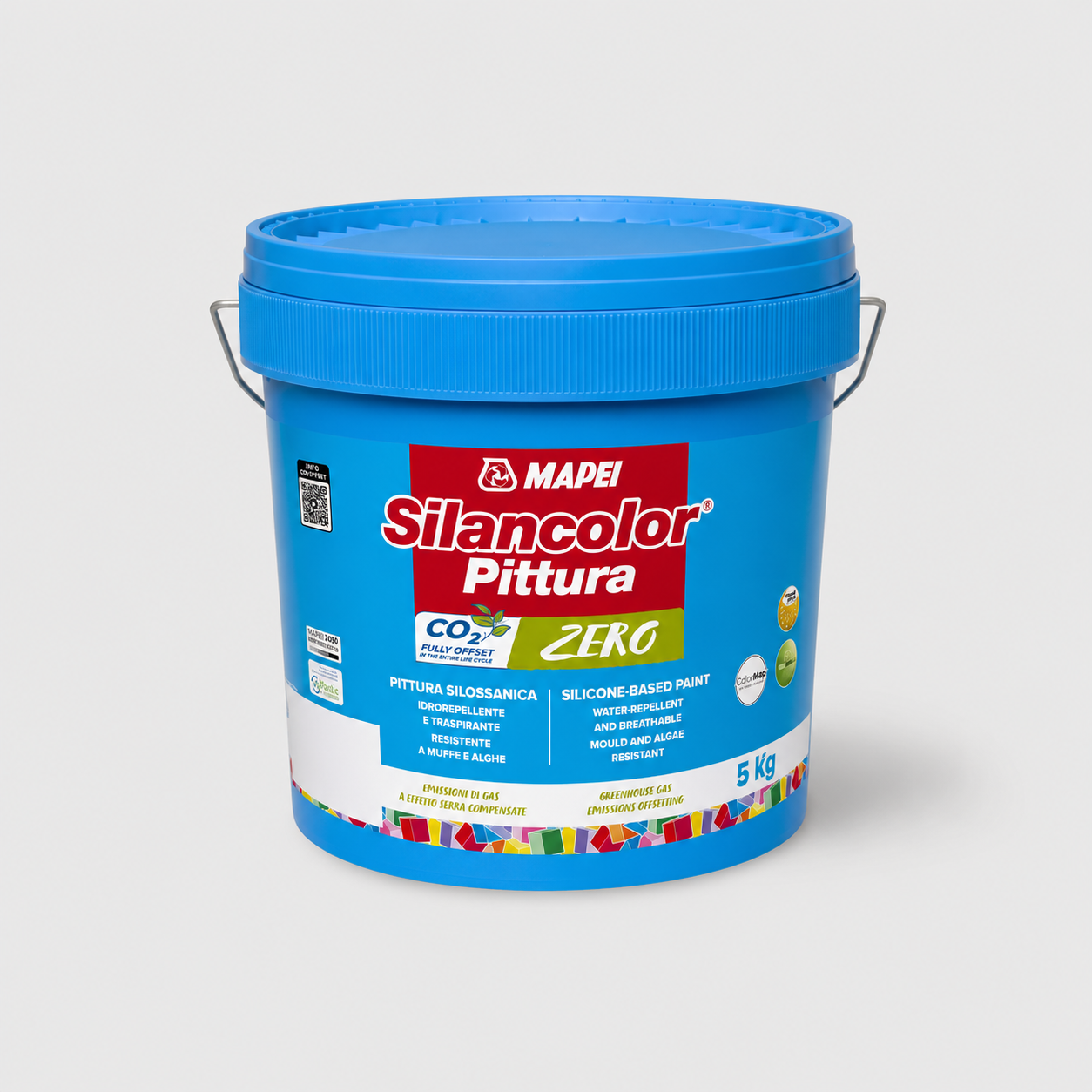Pittura silossanica Mapei Silancolor Pittura Zero 5Kg