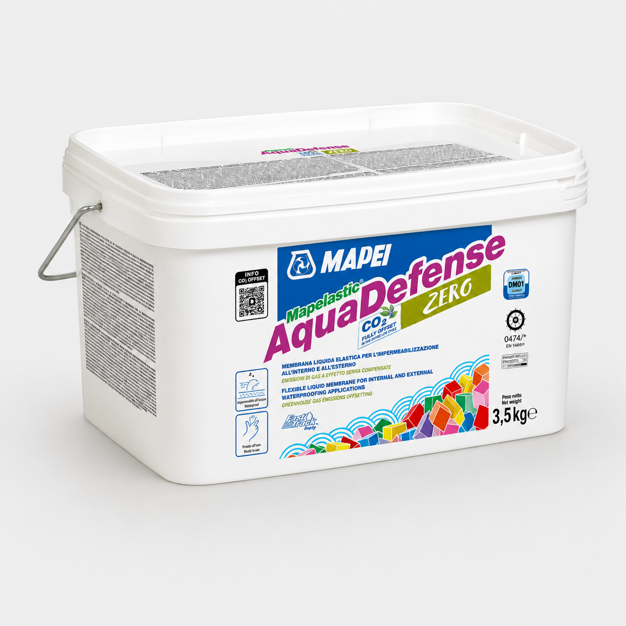 Membrana Liquida Rapida per Impermeabilizzazione MAPEI Mapelastic AquaDefense Zero 7,5Kg