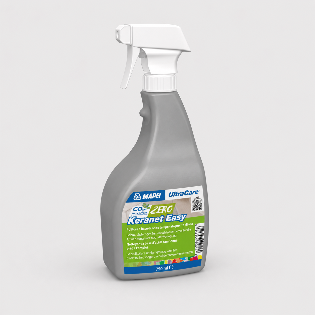 Pulitore Acido Spray Pronto all’Uso per Residui Cementizi e Fine Stuccatura Mapei UltraCare Keranet Easy