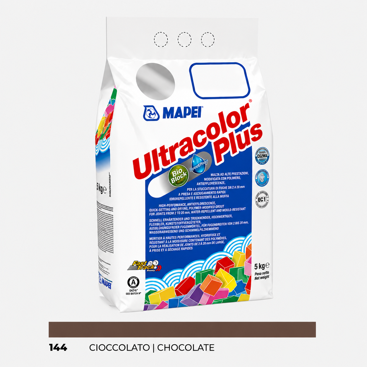 Stucco Cementizio Antimuffa e Idrorepellente ad Alte Prestazioni Mapei Ultracolor Plus – 144 Cioccolato