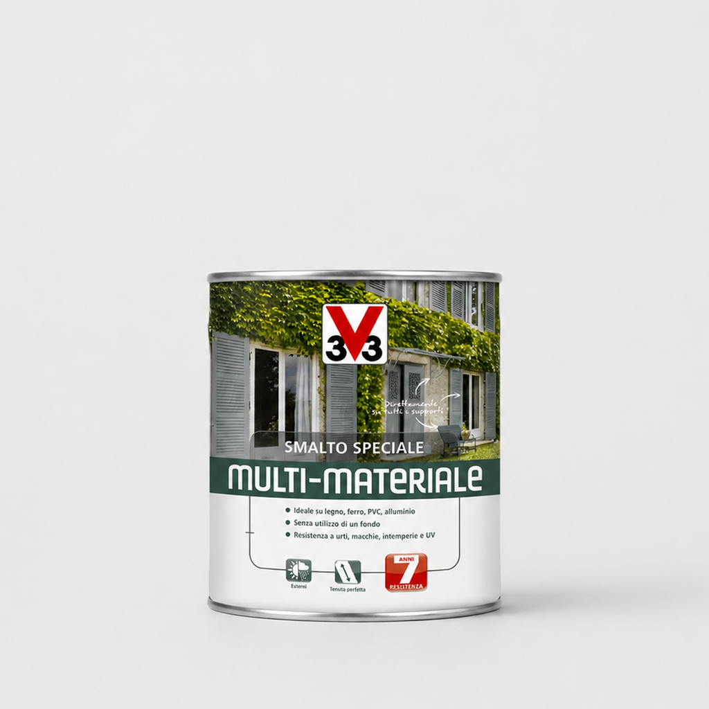 Smalto 4in1 Multimateriale Grigio Micaceo RAL 7045 0,50Litri
