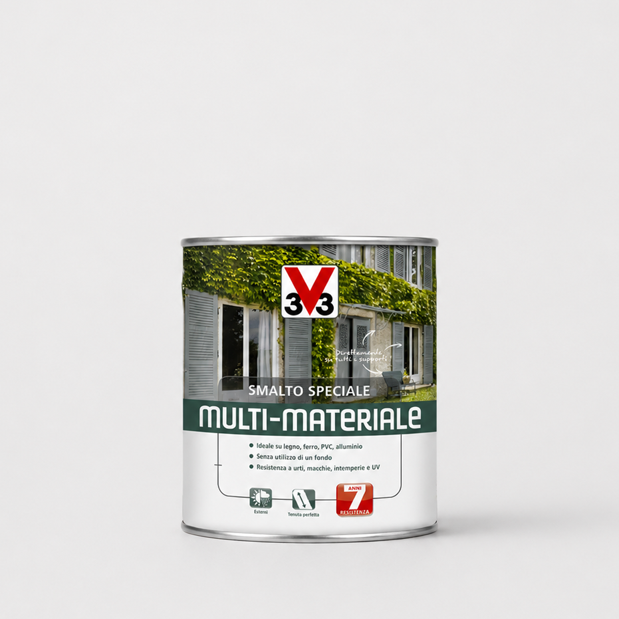 Smalto 4in1 Multimateriale Grigio Micaceo RAL 7045 0,50Litri