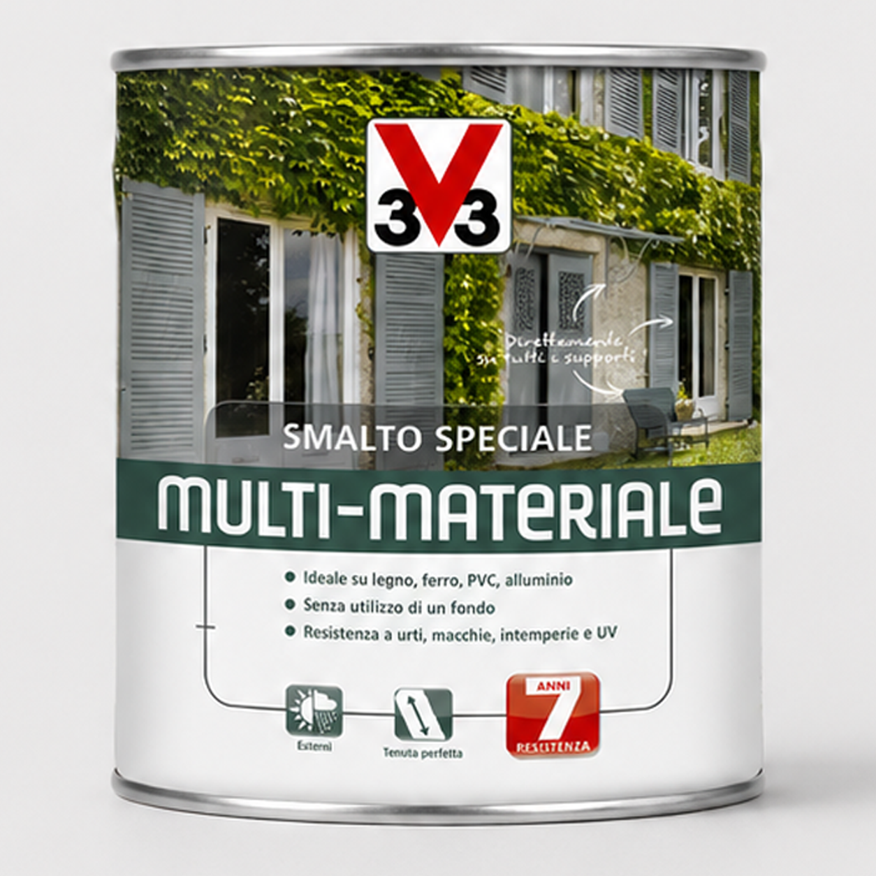 Smalto 4in1 Multimateriale Marrone 2,50Litri