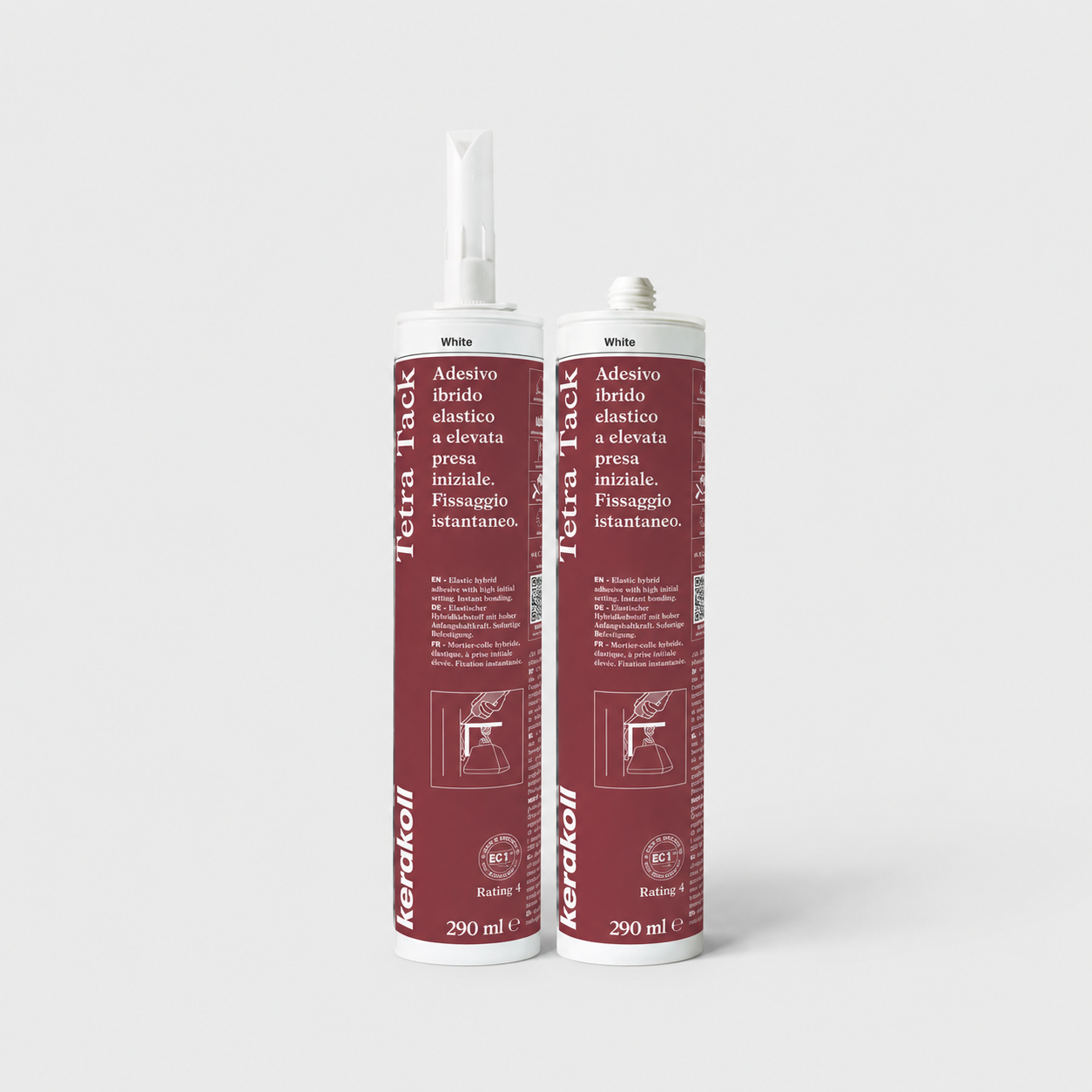 Adesivo elastico Kerakoll Tetra Tack 290ml Bianco