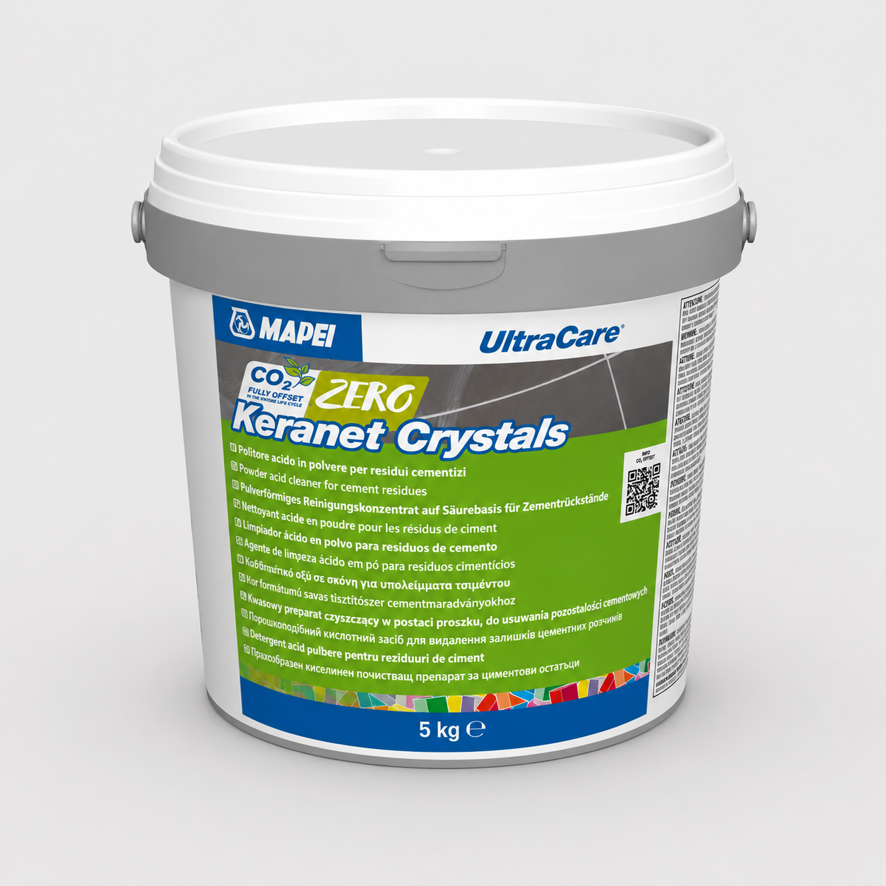 Pulitore Acido Concentrato in Polvere per Residui Cementizi e Fine Posa Mapei UltraCare Keranet Crystals 1Kg