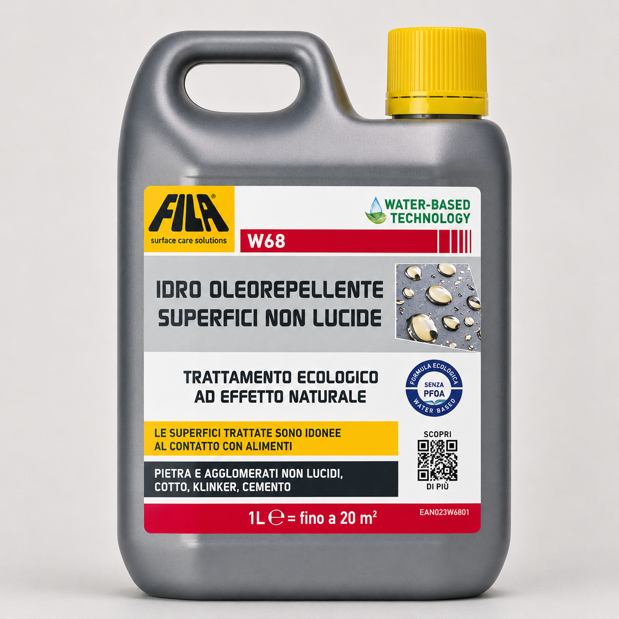 Protettivo Idro-Oleorepellente per Superfici Non Lucide Fila W68 1 Litro