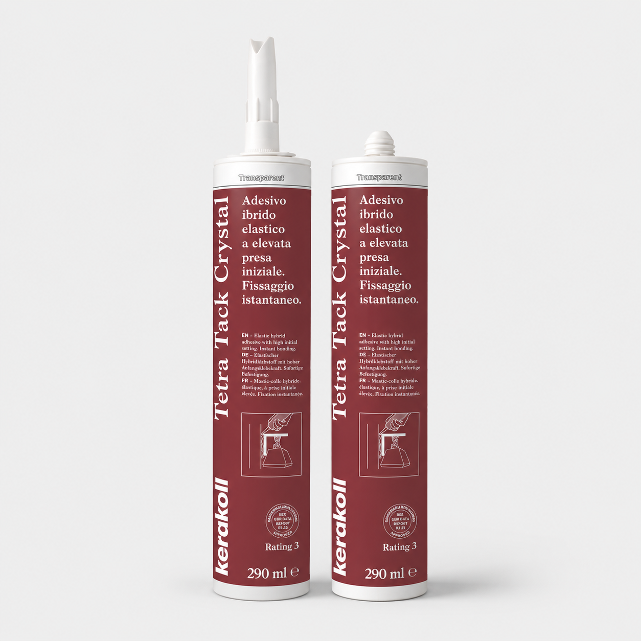 Adesivo elastico Kerakoll Tetra Tack 290ml Crystal