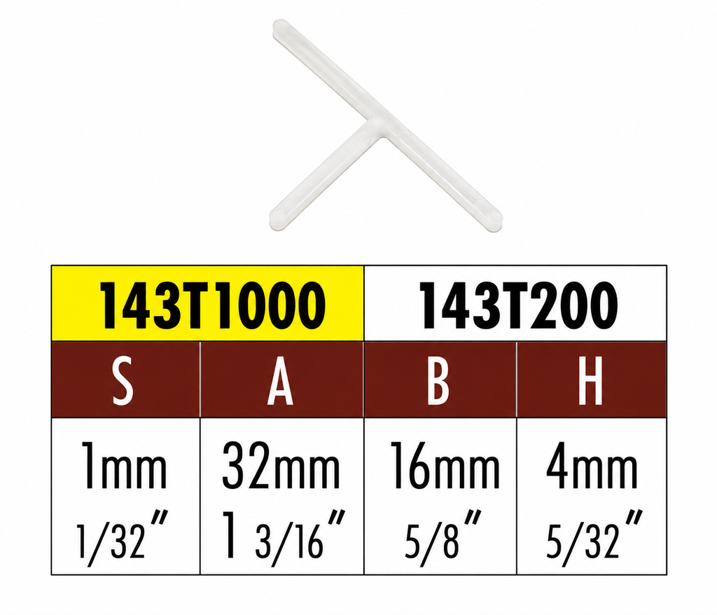 Distanziatori a T Raimondi fuga 1mm 1000 pezzi
