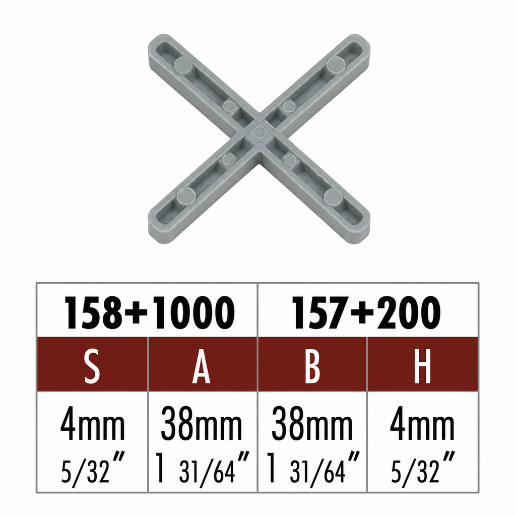 Distanziatori a croce Raimondi fuga 4mm 1000 pezzi
