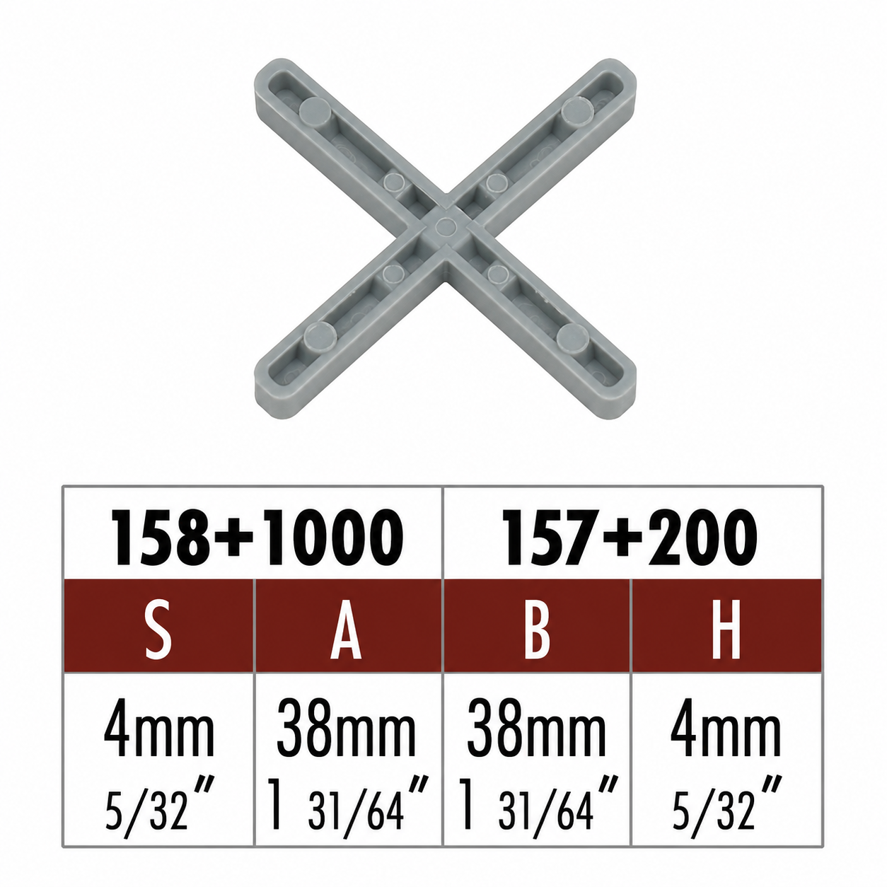 Distanziatori a croce Raimondi fuga 4mm 1000 pezzi