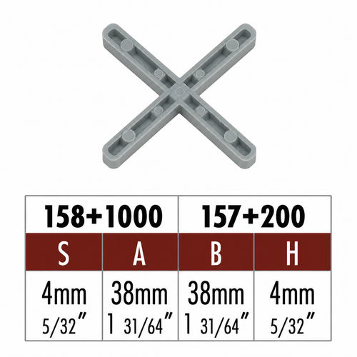 Distanziatori a croce Raimondi fuga 4mm 1000 pezzi