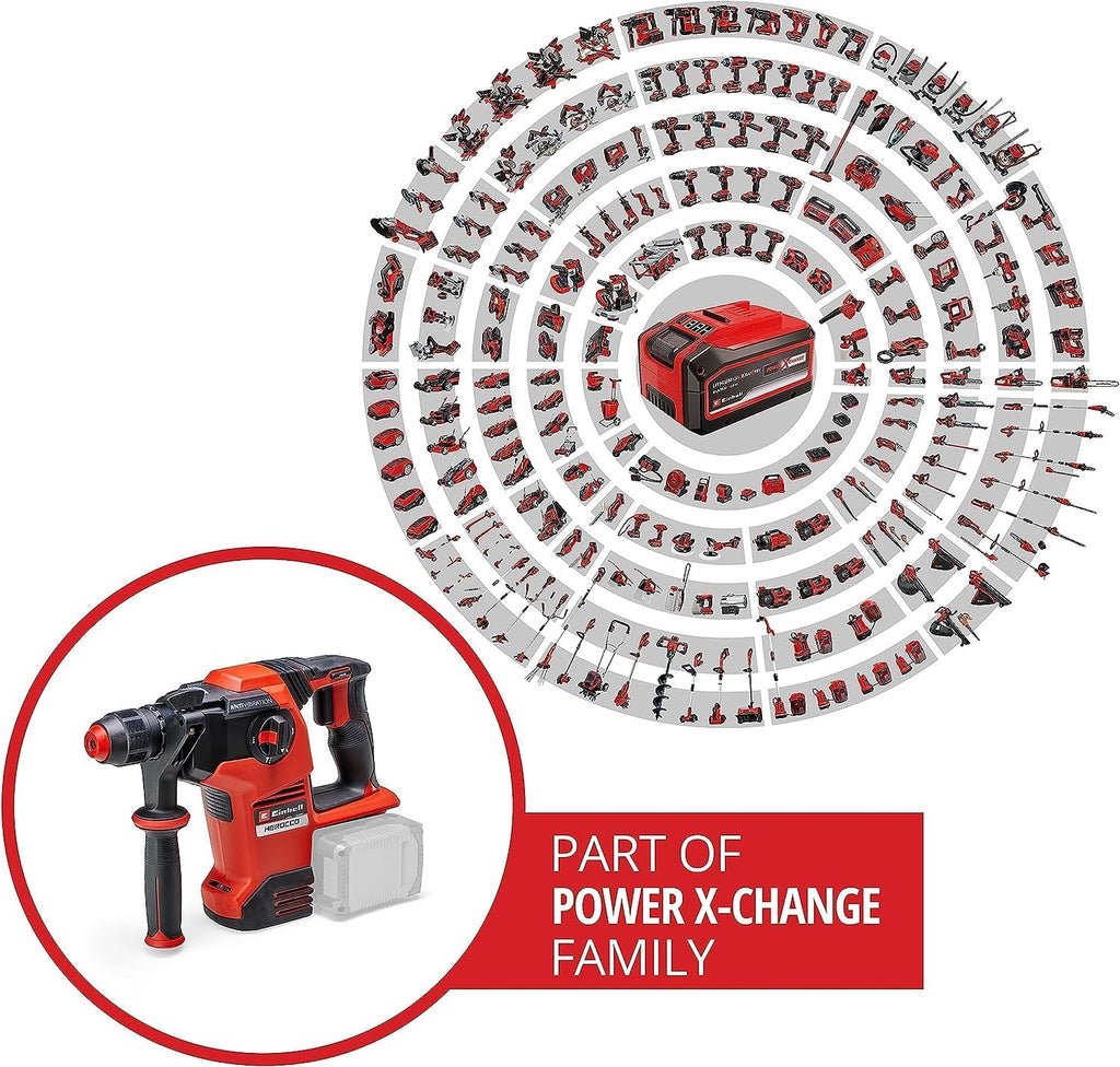 Martello perforatore a batteria Einhell HEROCCO 36/28 – POWER X-CHANGE TWIN-PACK – 3,2 J – SDS-PLUS