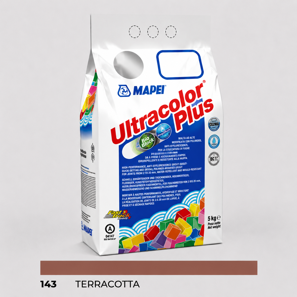 Stucco Cementizio Antimuffa e Idrorepellente ad Alte Prestazioni Mapei Ultracolor Plus – 143 Terracotta