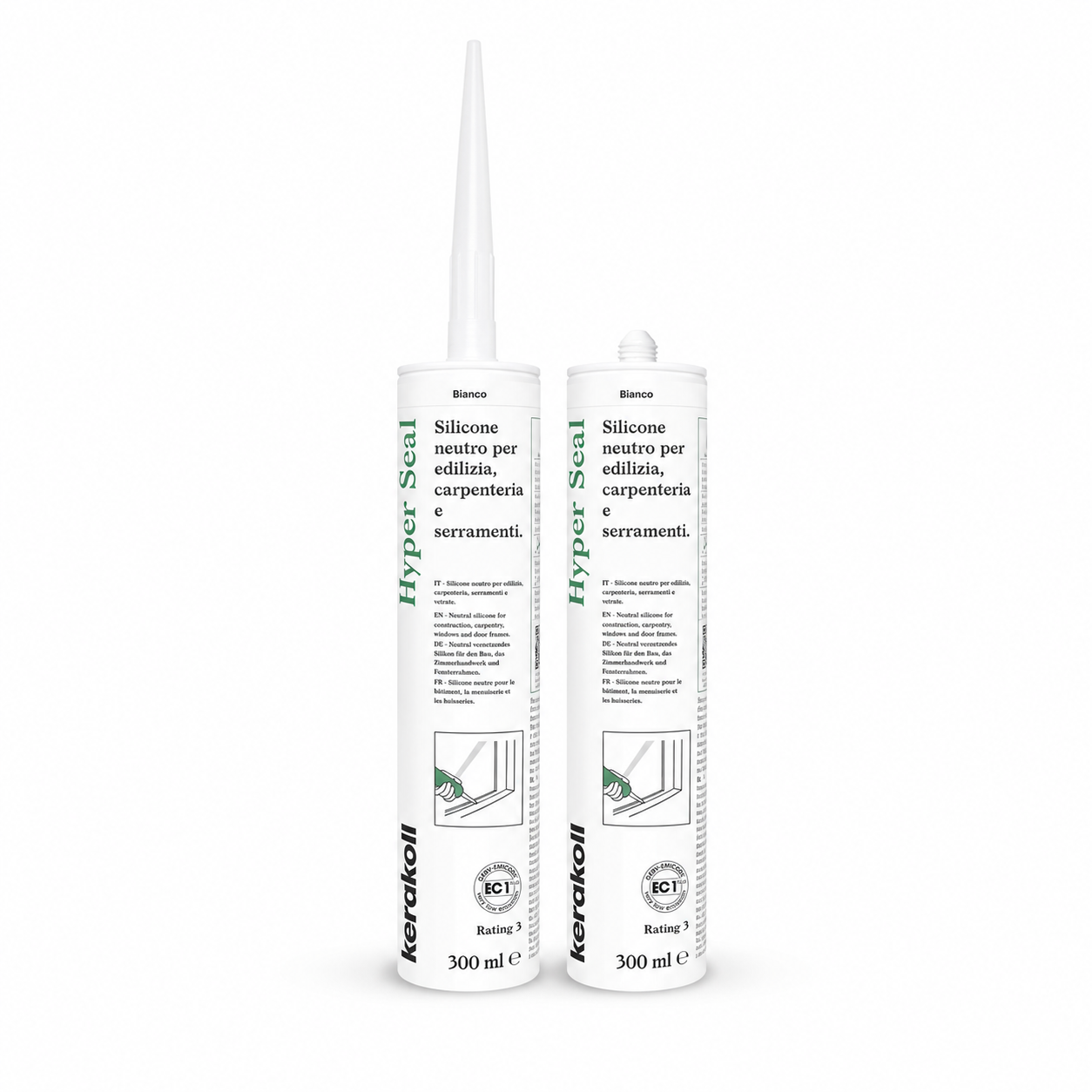 Silicone Neutro per Edilizia e Serramenti Kerakoll Hyper Seal bianco