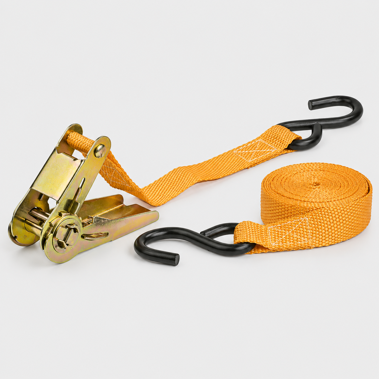 Cinghia di Ancoraggio con Cricchetto e Ganci 25 mm x 3,5 m – 250 daN