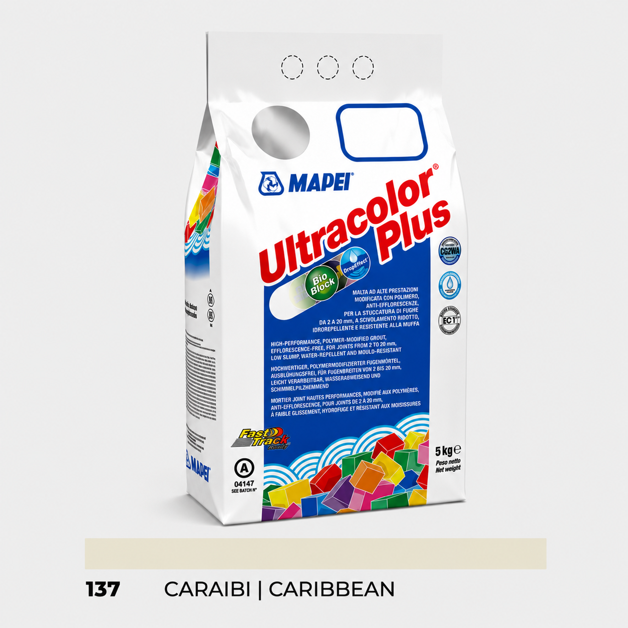 Stucco Cementizio Antimuffa e Idrorepellente ad Alte Prestazioni Mapei Ultracolor Plus – 137 Caraibi