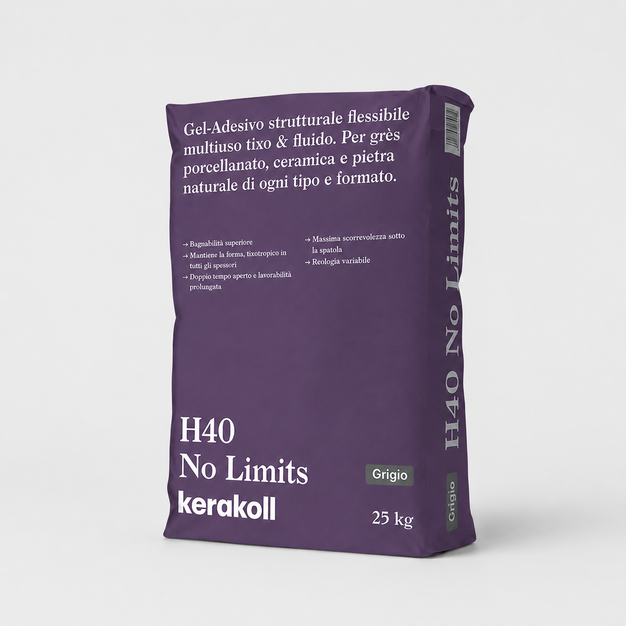Adesivo Kerakoll H40 No Limits 25Kg grigio