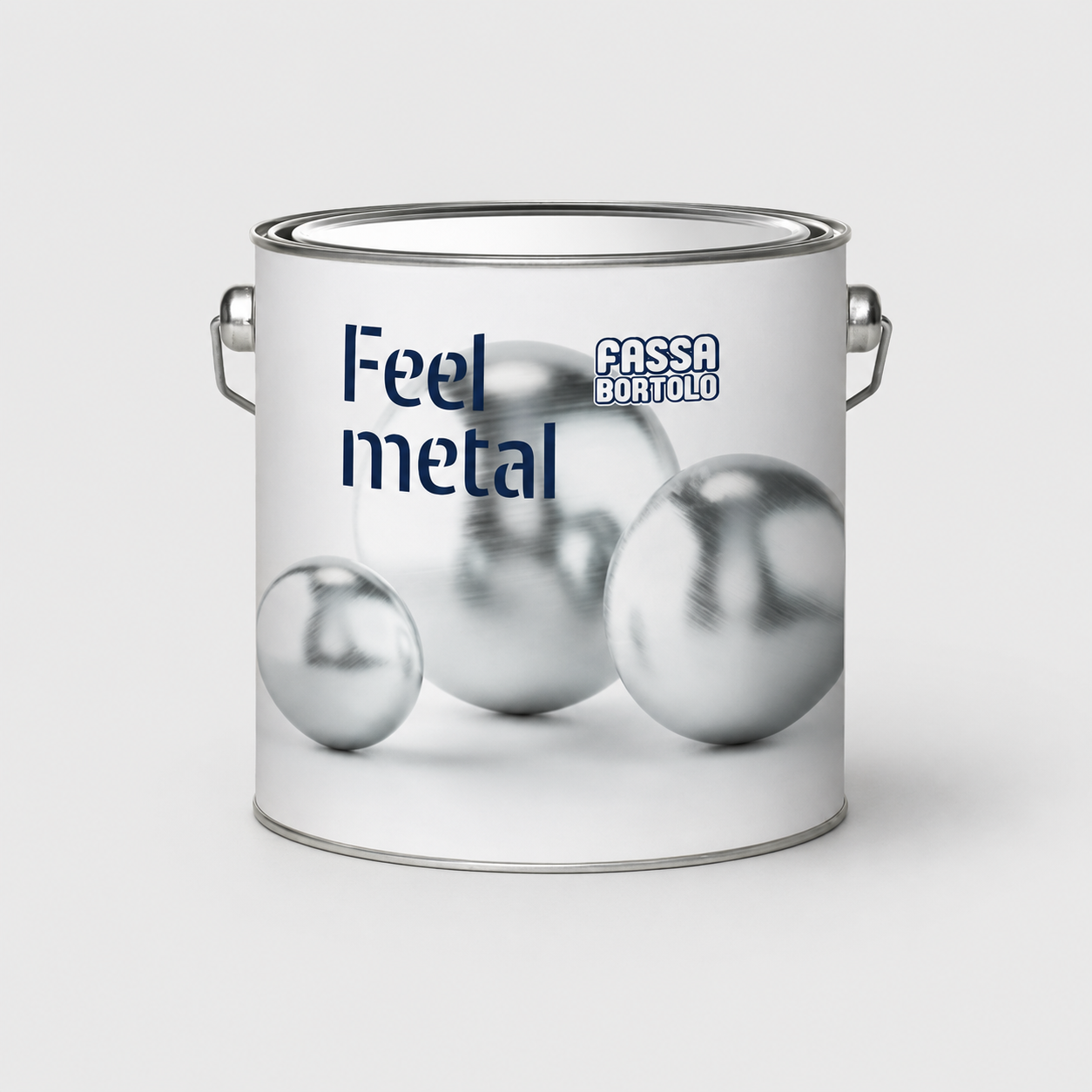Smalto acrilico satinato all’acqua per metallo Feel Metal touch Satin 2,5Litri Bianco