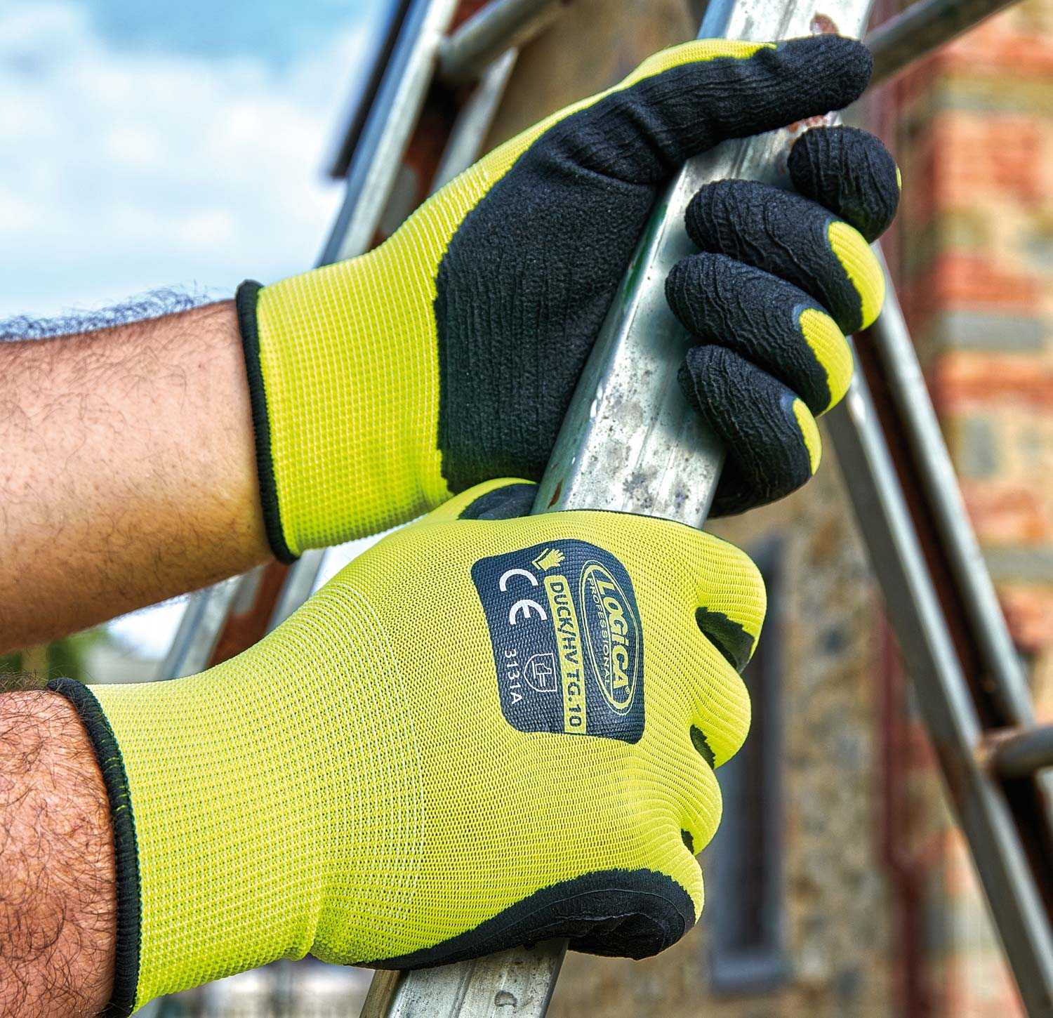 Guanti da lavoro sintetici spalmati in nylon DUCK/HV