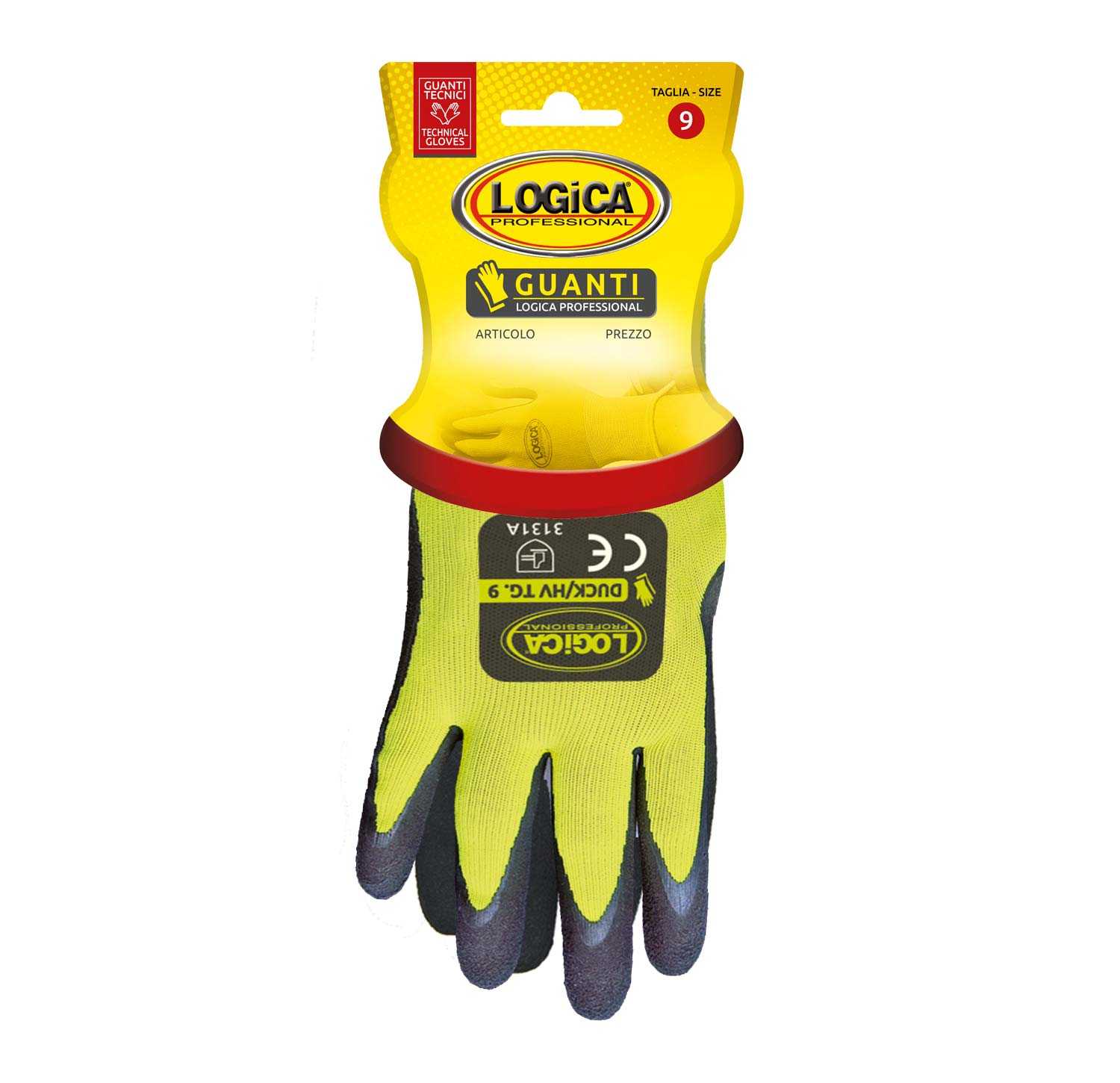 Guanti da lavoro sintetici spalmati in nylon DUCK/HV