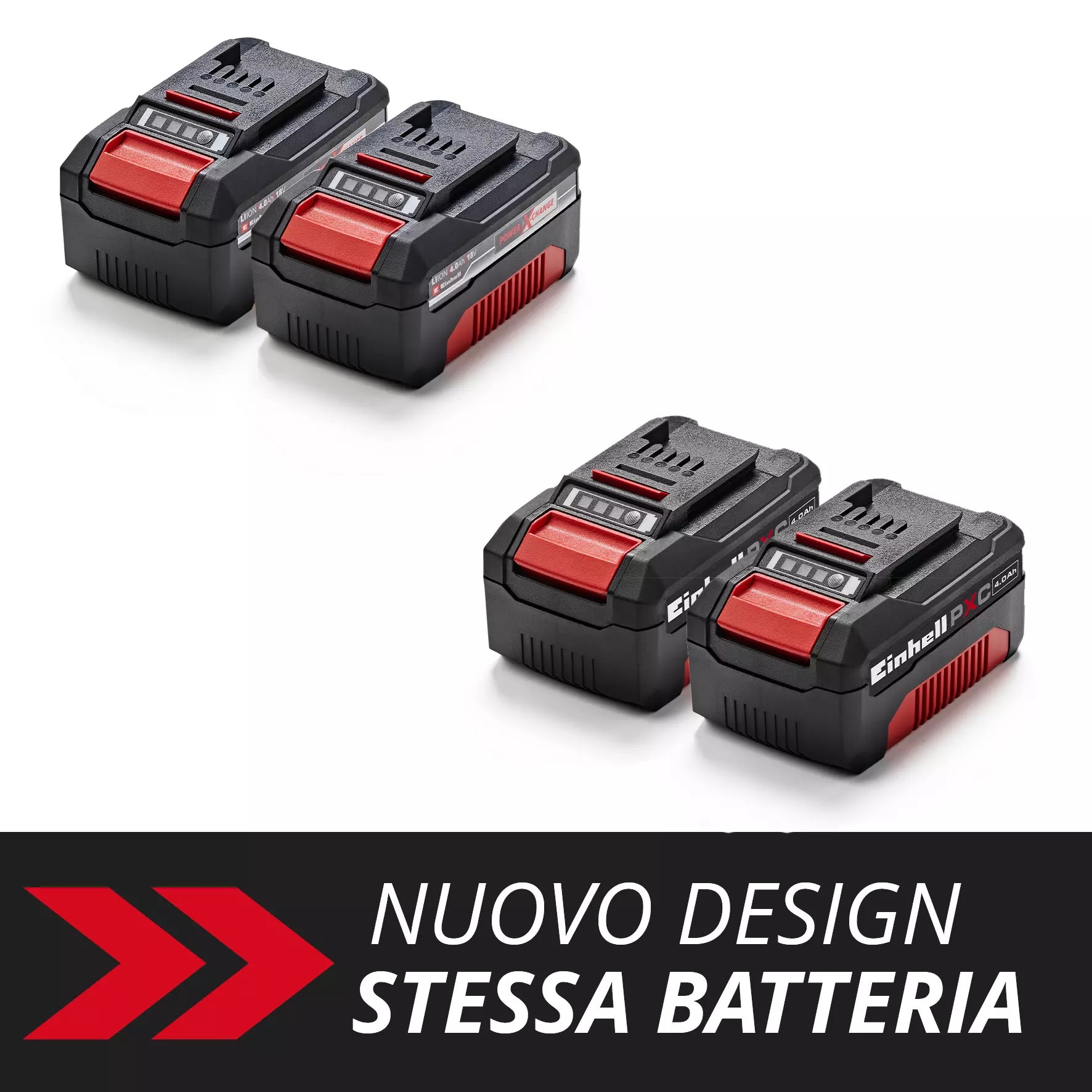 Set 2 Batterie Power X-Change EINHELL 2x18V 4,0Ah PXC-TWINPACK CB