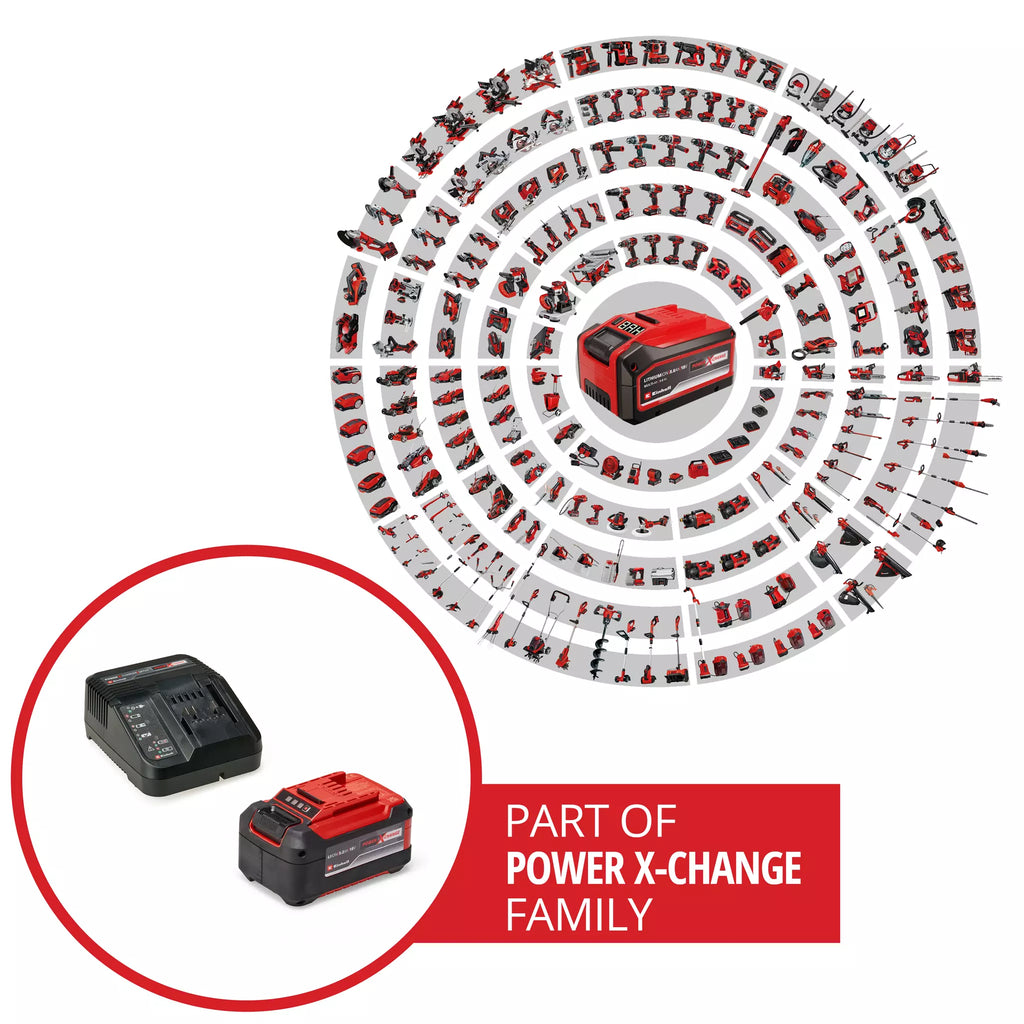 STARTER KIT – Batteria 18V e Caricabatterie Rapido EINHELL 5,2 Ah PXC