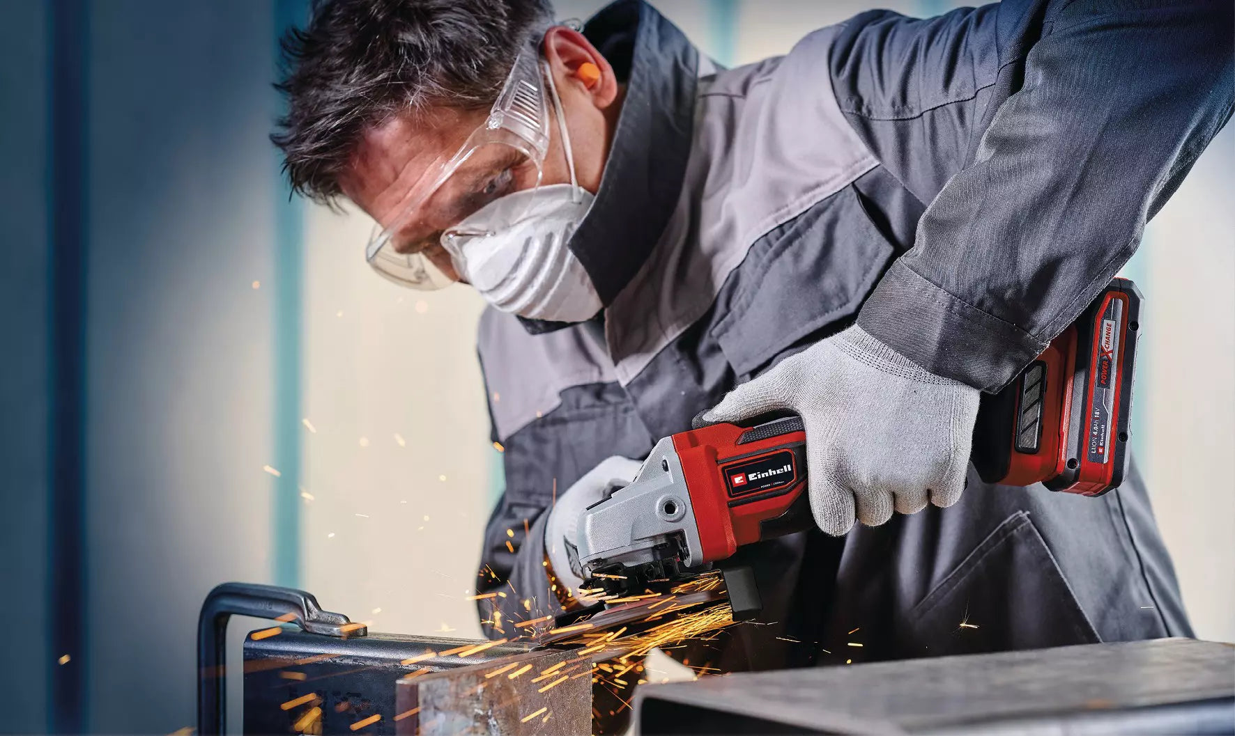 Smerigliatrice Angolare Brushless 18V EINHELL PROFESSIONAL TP-AG 18/125 CE Q Li-Solo