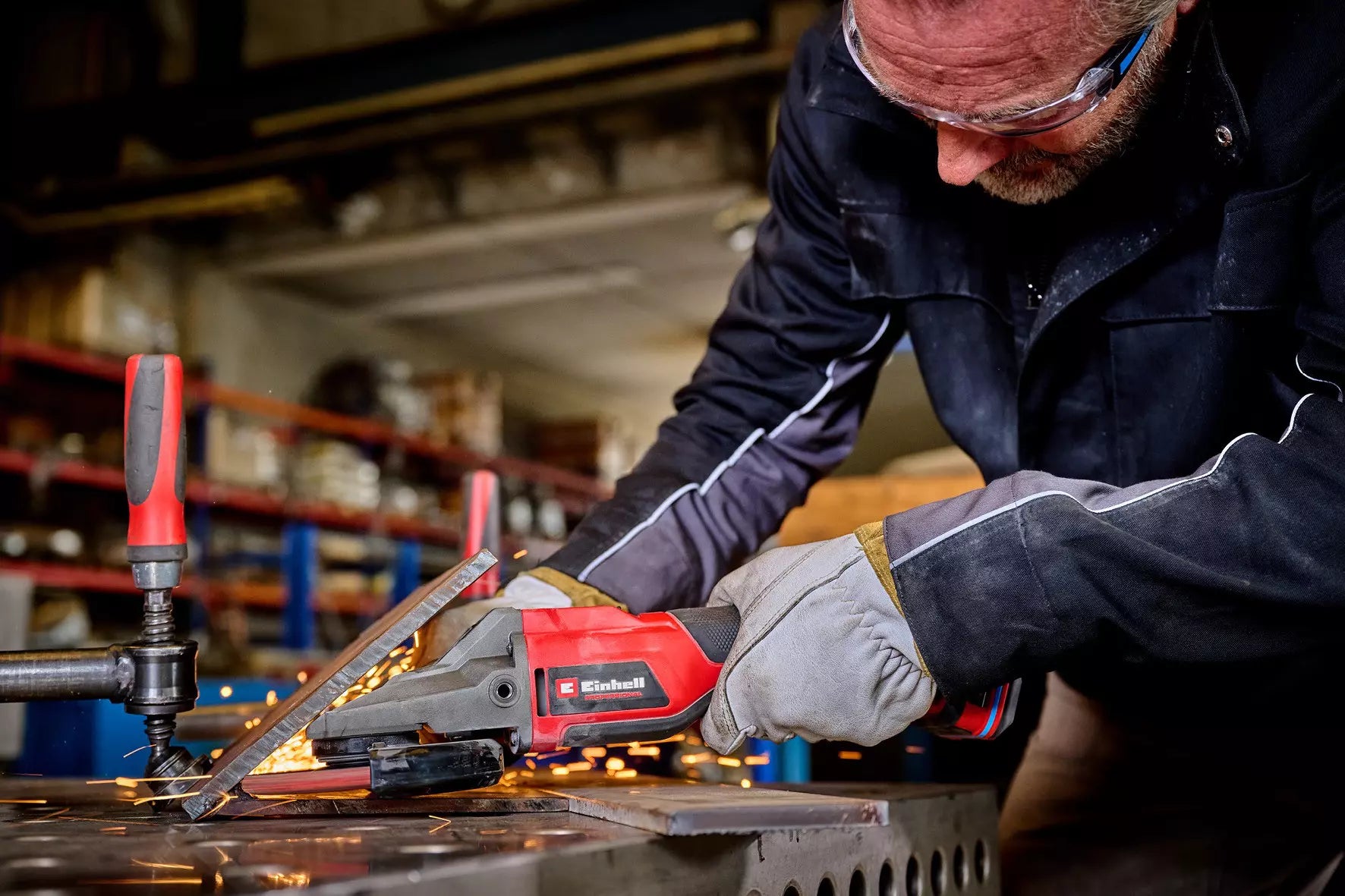 Smerigliatrice Angolare Brushless a Testa Piatta 18V EINHELL PROFESSIONAL TP-AG 18/125 F Li BL-Solo