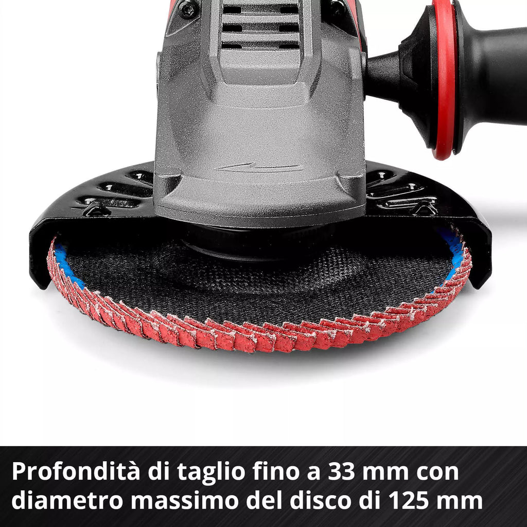 Smerigliatrice Angolare Brushless a Testa Piatta 18V EINHELL PROFESSIONAL TP-AG 18/125 F Li BL-Solo