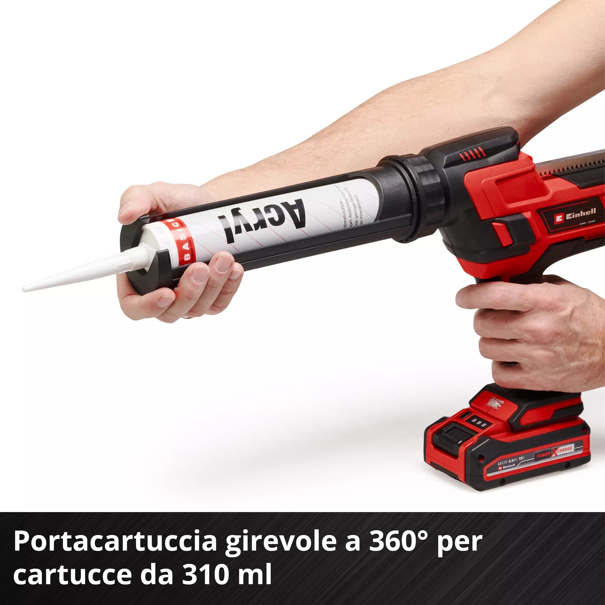 Pistola per Silicone e Sigillanti 18V EINHELL TE-SG 18/10 Li-Solo